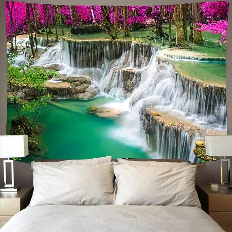 Underwater Underwater Wave Pattern Tapestry Bedroom Living Room Tapestry Home Wall Decoration Tapestry