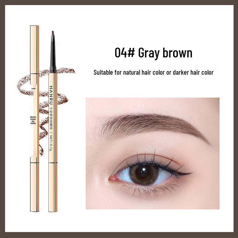 Ultrafeiner wasserfester goldener Augenbrauenstift mit zwei Enden: Langanhaltend & Wischfest - Perfekt für Anfänger