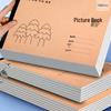 A4 Kraft Paper Sketchbook for Children - Thickened Blank Pages for Drawing and Painting