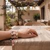 Summer Outfit Accessories Handmade Seashell Bracelet Natural Shell Boho Beaded Adjustable Chic Gift for Her Woven String Bracelet Women Beach
