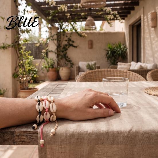 Summer Outfit Accessories Handmade Seashell Bracelet Natural Shell Boho Beaded Adjustable Chic Gift for Her Woven String Bracelet Women Beach