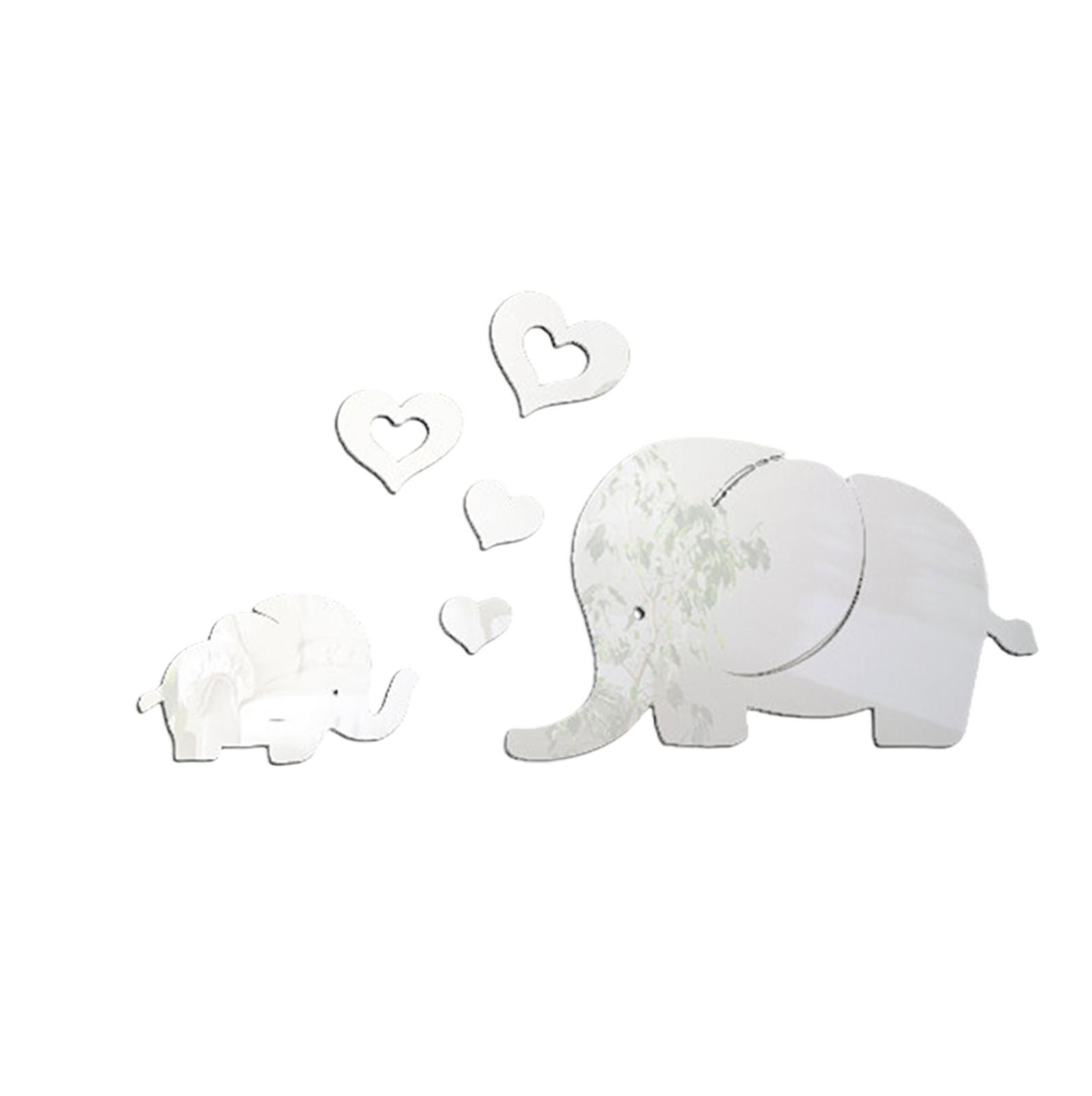 

Слон Стикер Стены Декор Зеркало Наклейка DIY Наклейка Съемный Искусство Детские Детская Комната Росписи One Size