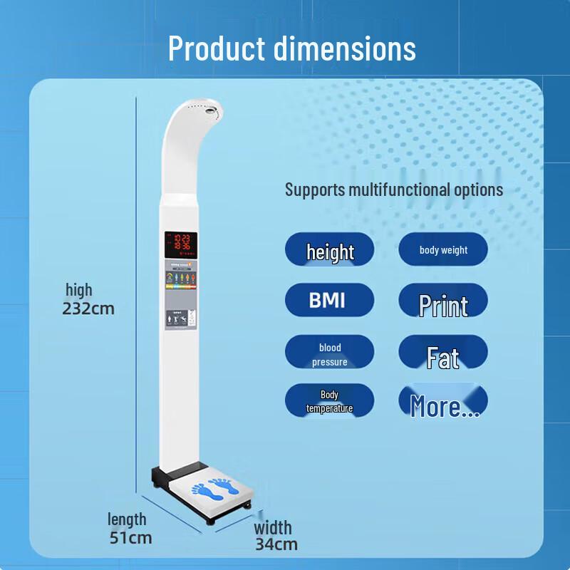 SH-B90F Ultrasonic Height and Weight Scale