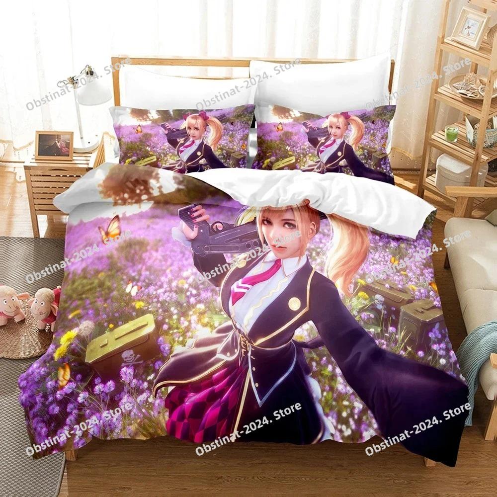 3d Print Game Free Fire Battlegrounds Bedding Set Boys Girls Twin Queen Size Duvet Cover Pillowcase Bed Kids Adult Home Textile