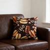 Double Sided Print Coffee Bean Home Pillow Cover Suitable For Various Rooms Decor Polyester Fabric Soft Skin Friendly