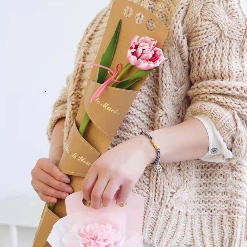 

10 шт. DIY одиночные коробки для упаковки букетов полые коробки для цветочной композиции подарочный пакет для роз декор комнаты белый