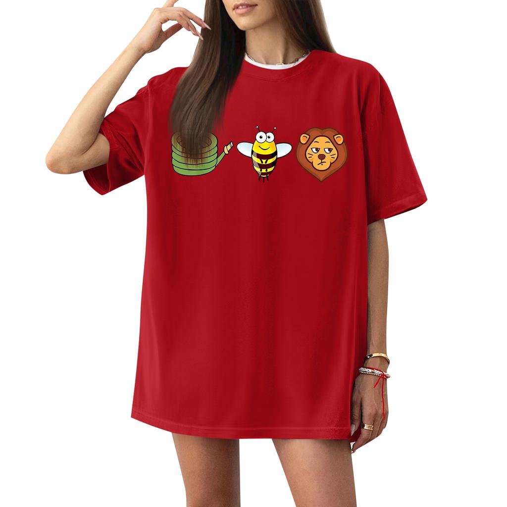 Women's Casual Letter Print Short Sleeve T-Shirt