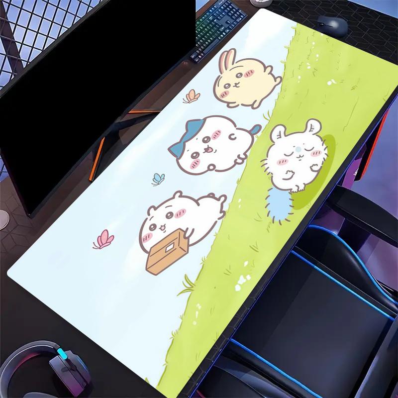 Chiikawa Print  Cushion Non-slip Laptop Tablet Big Mousepad XXL Mat Mini PC Playmat With Lock edge