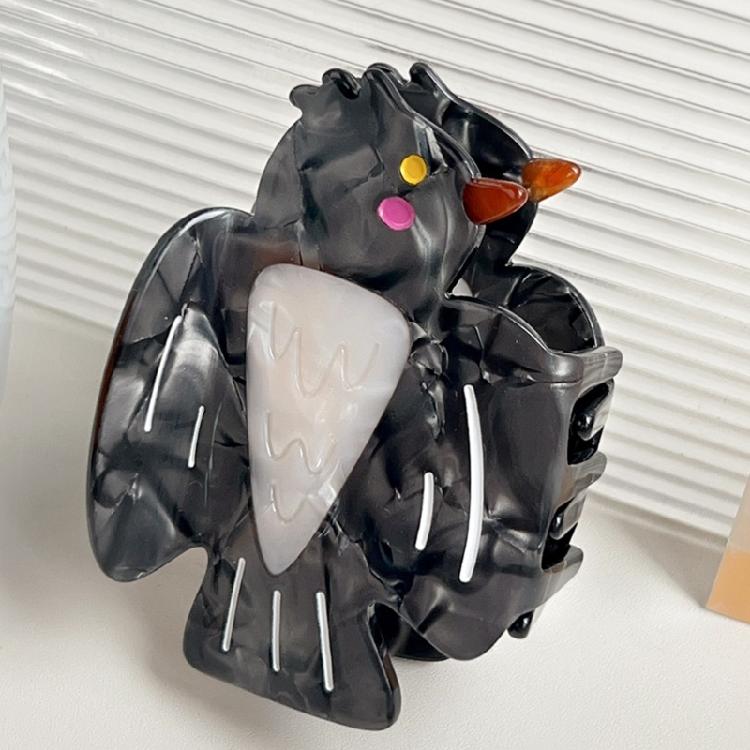 Smooth Hair Claw Clip Medium Size Owl Design Gentle On Scalp Claw Clip Barrettes