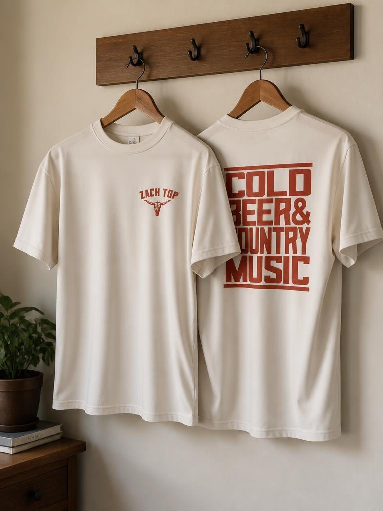 Zach Top – Cold Beer & Country Music ’26 T Shirt
