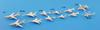 SPT Series Modern American Aircraft Set Plastic Model SPT01 Pit-Road 1/700 Carrier-Based (Airplane)