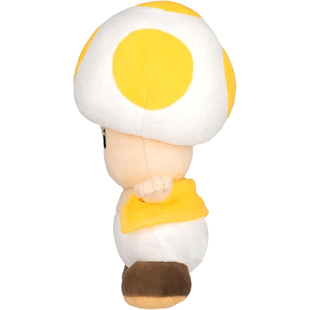 San-ei Super Mario All Star Collection Yellow Toad Plush Toy 20cm