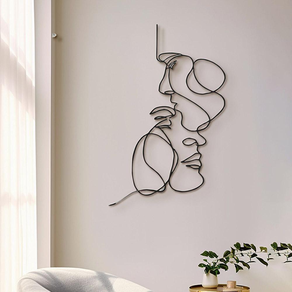 Decor Living Room Minimalist Wall Sculpture Wall Accessories Metal  Ornaments Iron Art Ornaments