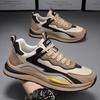 Sports men's shoes spring and autumn 2024 new leather surface waterproof and non-slip leisure work soft sole labor insurance tide shoes