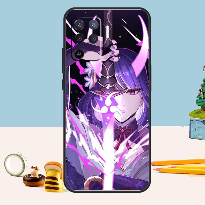 

Raiden Shogun Genshin Impact Case For Oppo A5 A6 Pro A15 A16 A76 A96 A17 A57 A98 A58 A78 A18 A38 A54 A74 A94 A40 A60 A80 OPPO A6 Pro