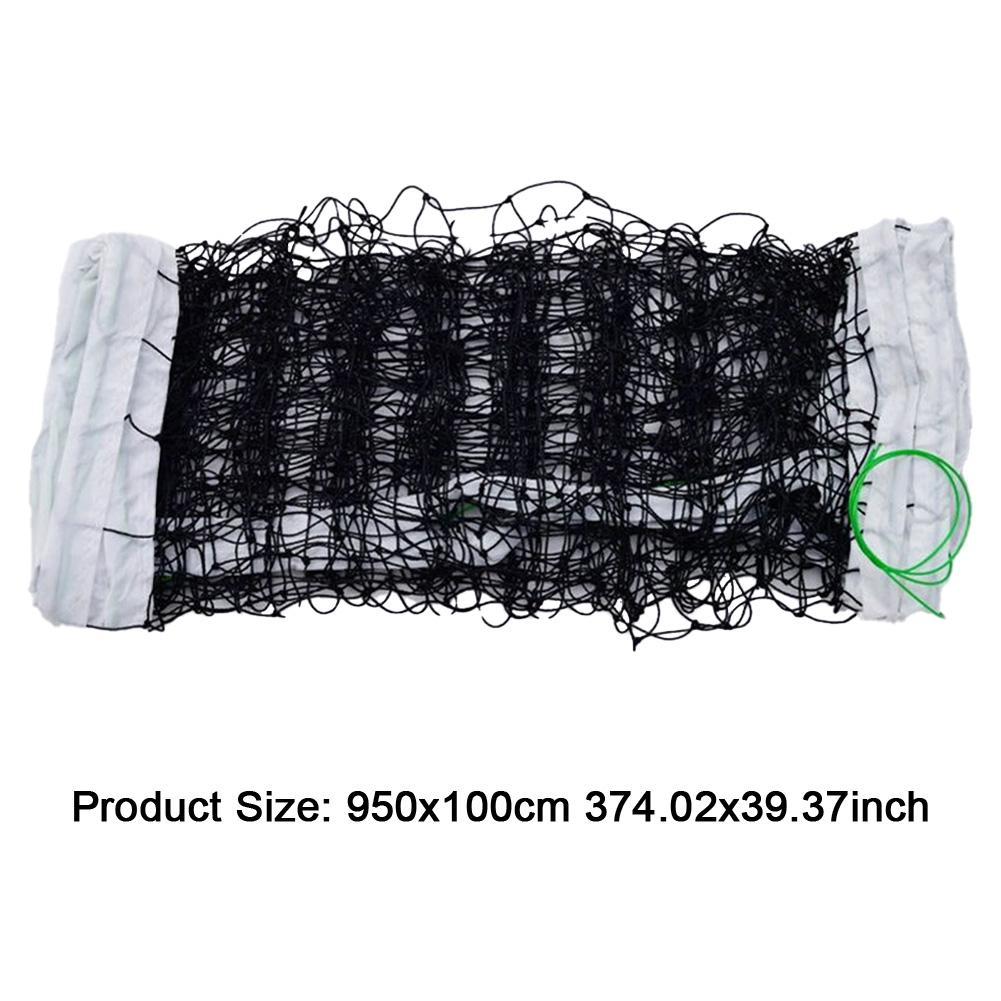 Filet de Volleyball 950cm Filet de Volleyball Robuste Filet en Maille pour Tennis Extérieur Installation Facile Jardin Plage Piscine Intérieur Extérieur