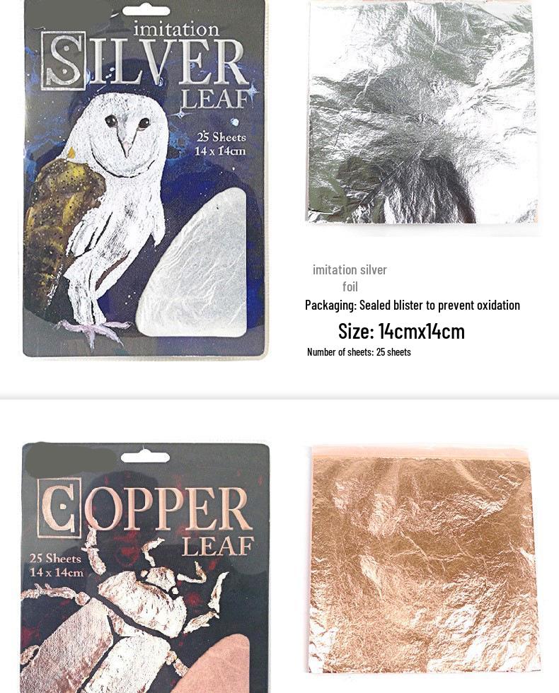 Imitation Gold, Silver & Copper Foil Painting Tools for Freehand Oil Painting