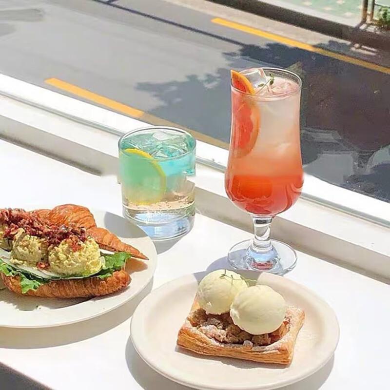 Changbaosen 370ml Multi-Purpose Glass Cups (2-Pack)