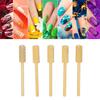 5PCS Nail Drill Small Barrel Bits Sets Polishing Nail Tungsten Steel Drill Bits Manicure Pedicure Grinding Tool Gold