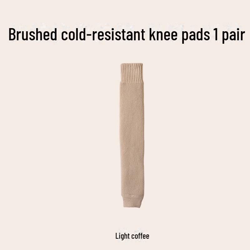 

Женские осенне-зимние утолщенные носки выше колена с начесом — теплые и морозостойкие, защита колена One Size света кофе