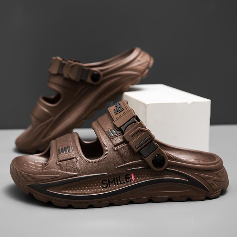 Summer Men's Sandals Outdoor Wear Dual-purpose Slippers Soft Sole EVA Anti Slip Beach Sandals