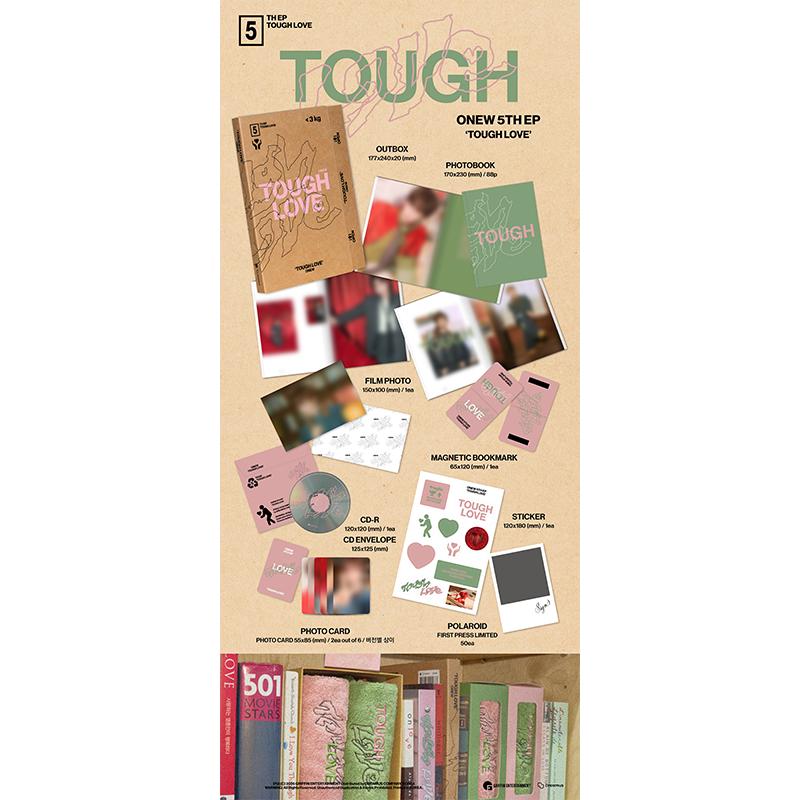 [Przedsprzedaż] Onew(POŁYSK) Mini Album Vol.5 [TOUGH LOVE] Wersja Książkowa. (Korzyść online)