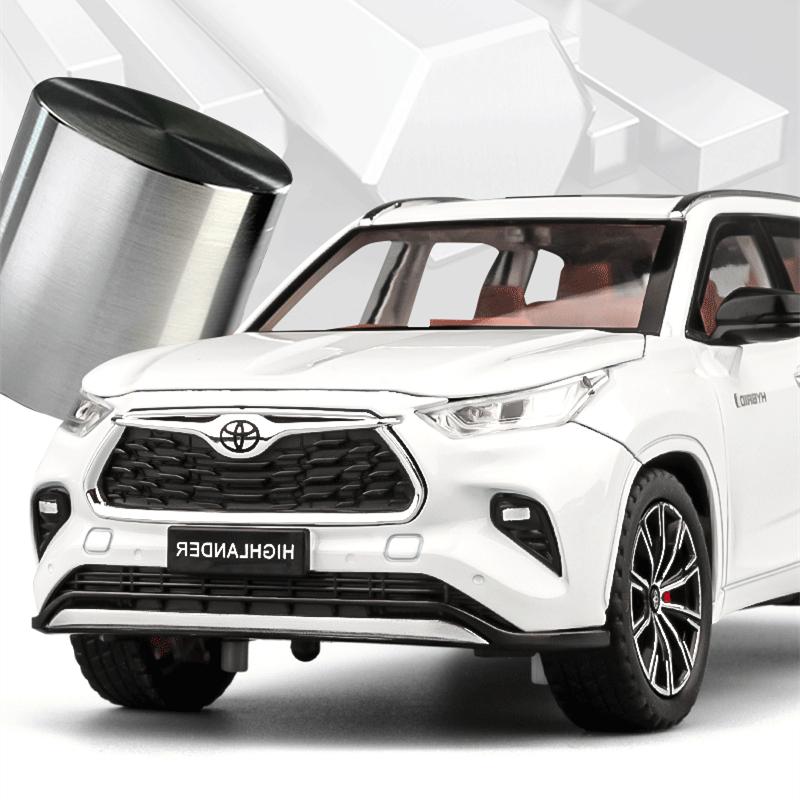 1/24 Toyota Highlander SUV Legierung Automodell Druckguss & Spielzeug Metall Geländewagen Automodell Simulation Sound und Licht Kinder Geschenk