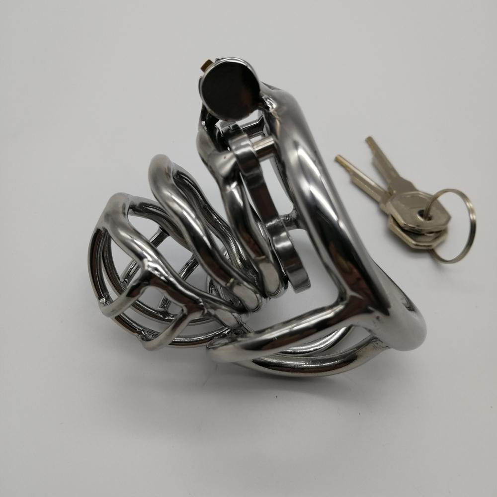 Prévenir les relations sexuelles extraconjugales, Cage à coq, dispositif de chasteté masculine en acier inoxydable, serrure à pénis, anneau pénien, ceinture de chasteté, jouet sexuel, M128