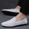 Men's Shoes Casual Leather Shoes Handmade Breathable Slip on Driving Shoes Moccasins Business Flats Plus Size Soft Sole Loafers