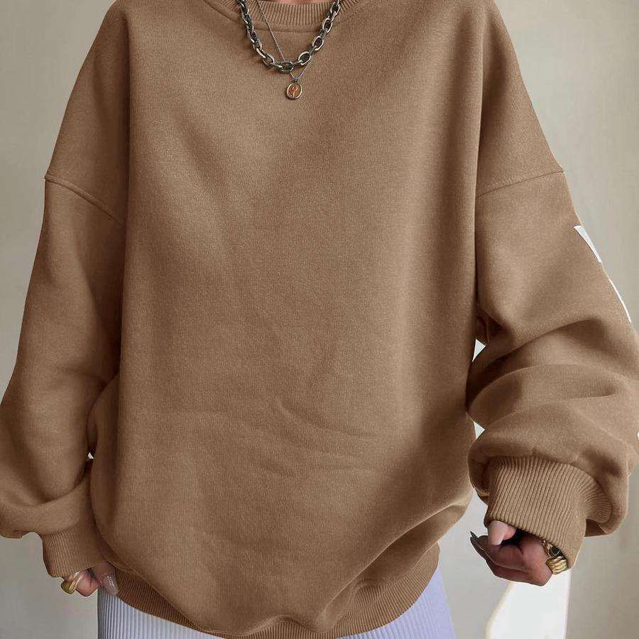 Women's Casual Fashion Printed Thick Versatile Long Sleeve Hoodie