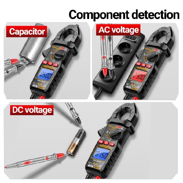 Multifunction Digital Clamp Multimeter Laboratory Research Instrument ABS for Diverse Electrical Parameters Detection