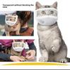 1×Transparent Cat Grooming Hood Anti Bite Face Shield Breathable Clear Vision Pet Helmet Cleaning Head Cover Adjustable Goggles