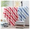 Thickened Absorbent Bath Towel Soft Face Towel Two-Color Striped Bath Towel Towel for Home Bathroom