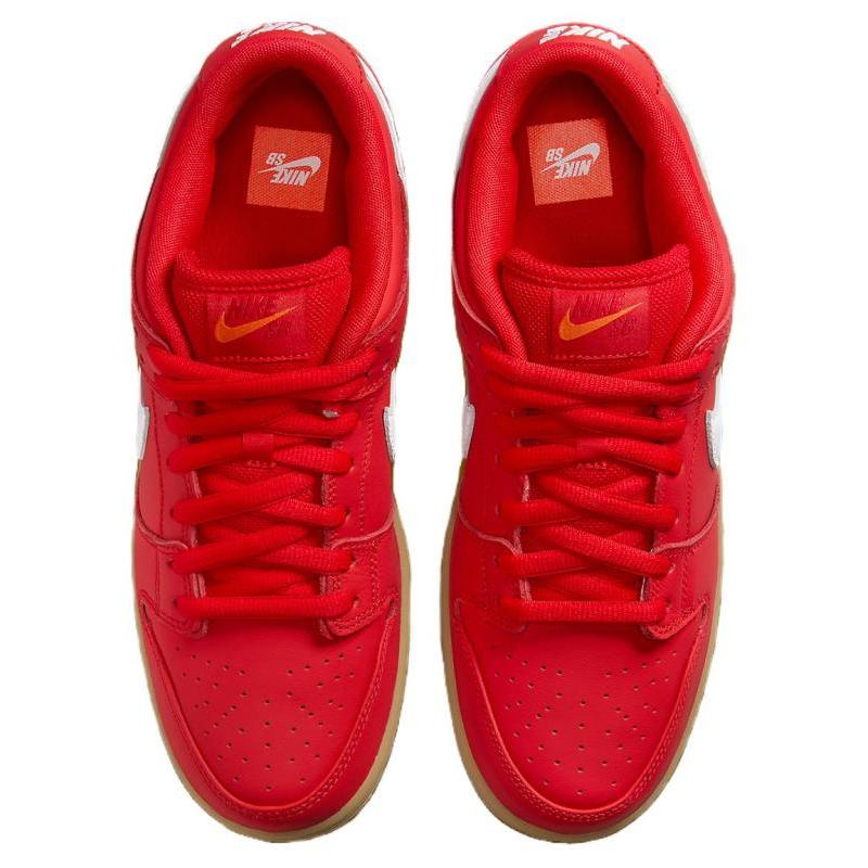 Nike Sb Dunk Low University Red Gum Skateboard Shoes FJ1674-600