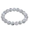 Hongchu Crystal Natural Snowflake Phantom Round Bead Bracelet  Natural White Snowflake Phantom Bracelet