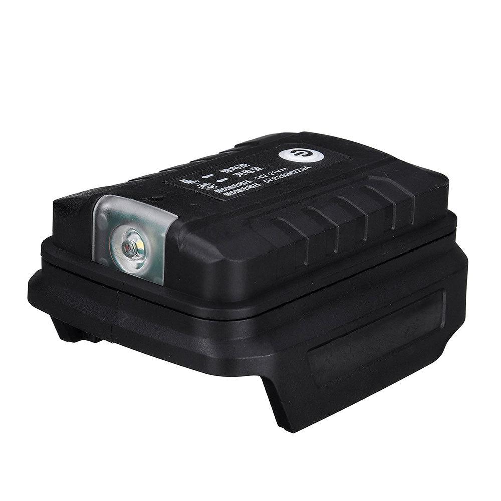 Dual USB Battery Converter Adapter For Makita 18V Li-on Battery with LED Light