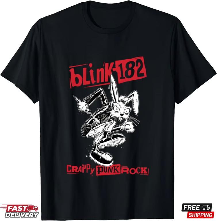 Blink-182 Band Music Tour 2025 T-Shirt, Crappy Punk Rock Shirt, Gift for Fans Unisex T-Shirt XXXL