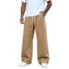 Pantalon de survêtement décontracté à jambe droite de couleur pour homme