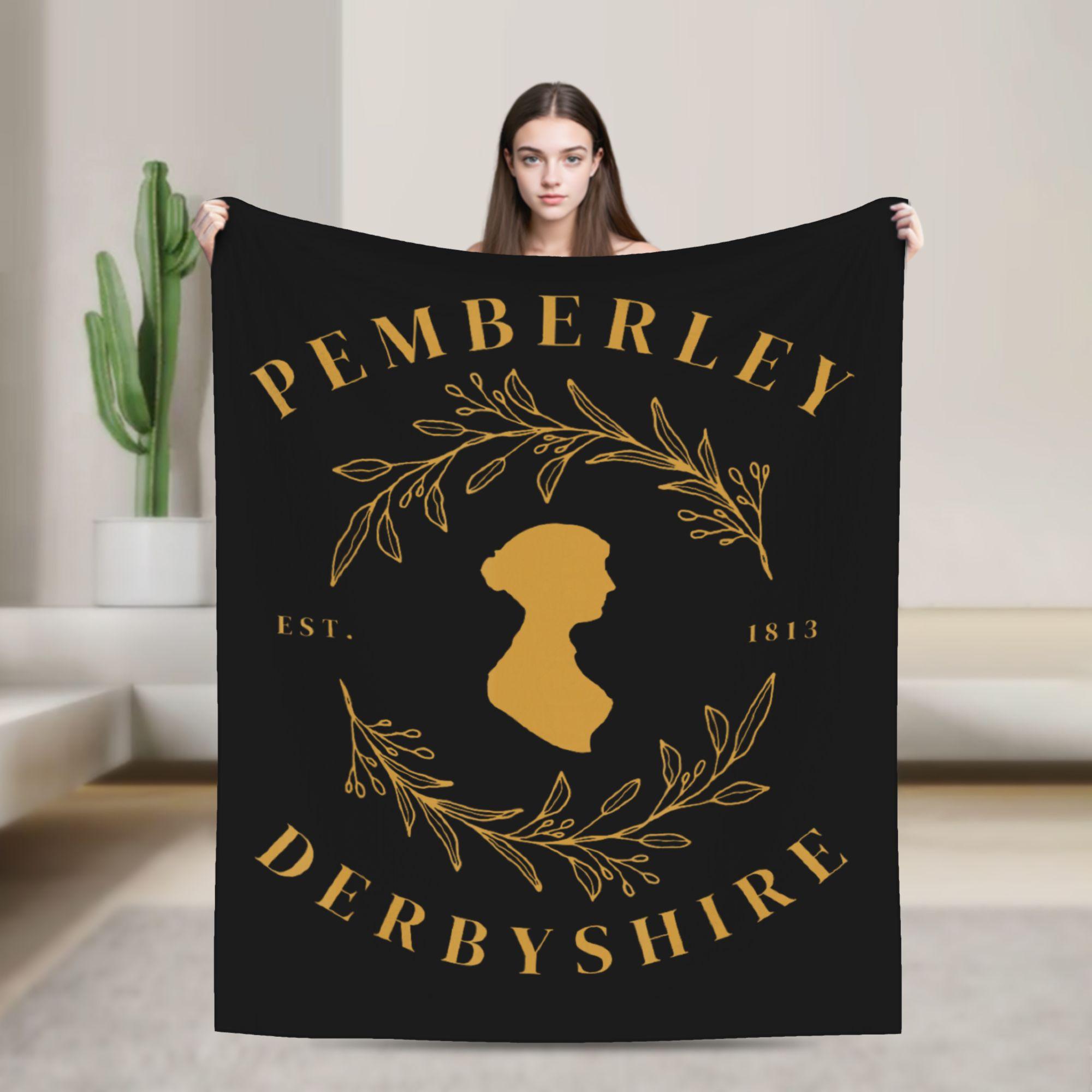 

Jane Austen Pemberley Pride and Prejudice Blanket Flannel Vintage Breathable Throw Blanket for Home Spring/Autumn Travel 150x200cm