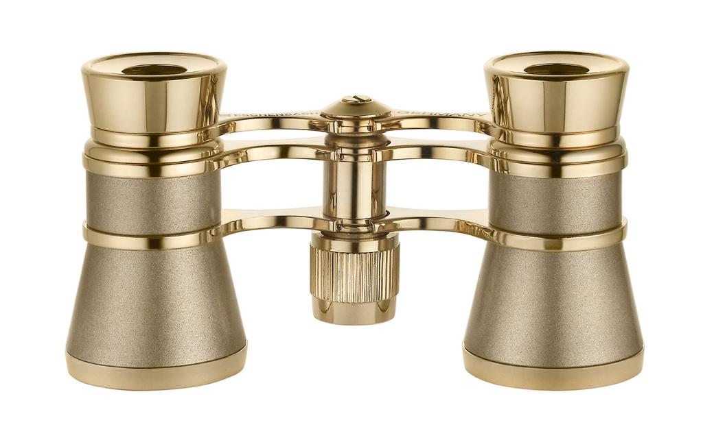 ESCHENBACH Figaro Opera Glasses, 3x Magnification, 25 Caliber, Pearl Gold, 4444-1