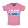Warning Talk Tories - Baby Kids Boys Girls Unisex T-Shirt / Babygrow - Love Election Badenoch
