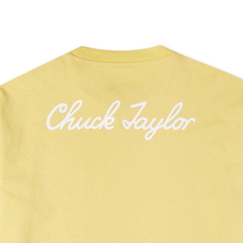 Converse T Shirts Unisex Yellow Crew Neck Moderate Straight Fit 10020931-A15