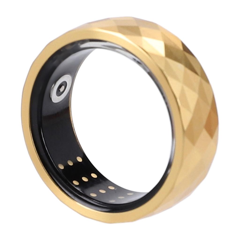 Smart Ring Waterproof Step Counting Multiple Sport Modes Long Battery Life for LuckRing App Black