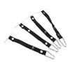 4pcs Tape Thong for Tool Belts Adjustable 2.36 Inch Width Electrical Tape Holder for Electrical Contractor Black