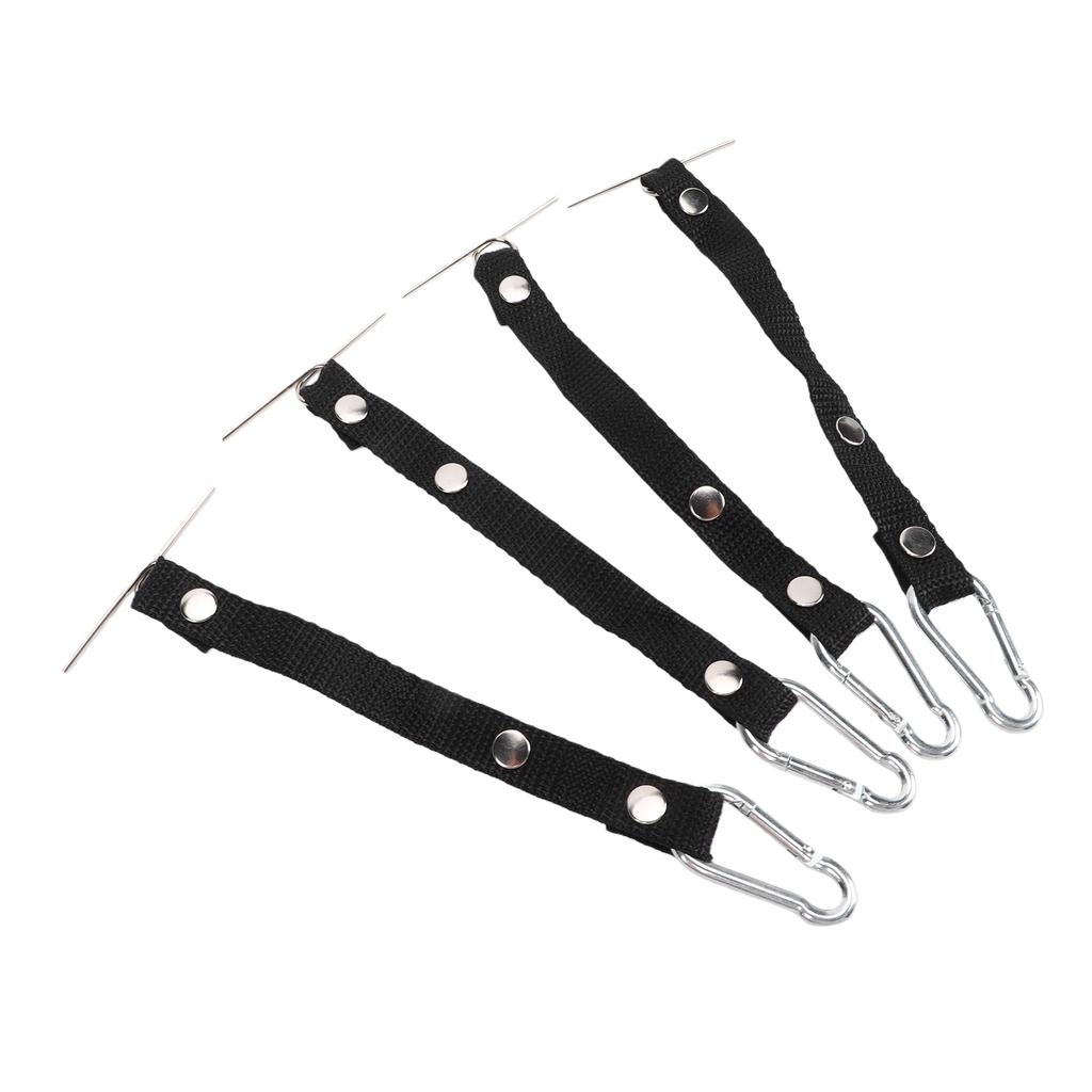 4pcs Tape Thong for Tool Belts Adjustable 2.36 Inch Width Electrical Tape Holder for Electrical Contractor Black