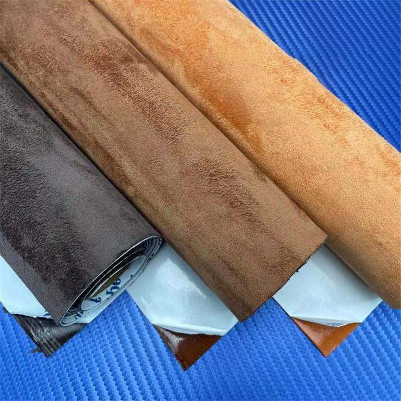 Premium Self-Adhesive Suede Fabric Car Interior Vinyl Wrap for Door Panels Dashboard Armrest DIY Car Interior Modification Furniture Decor