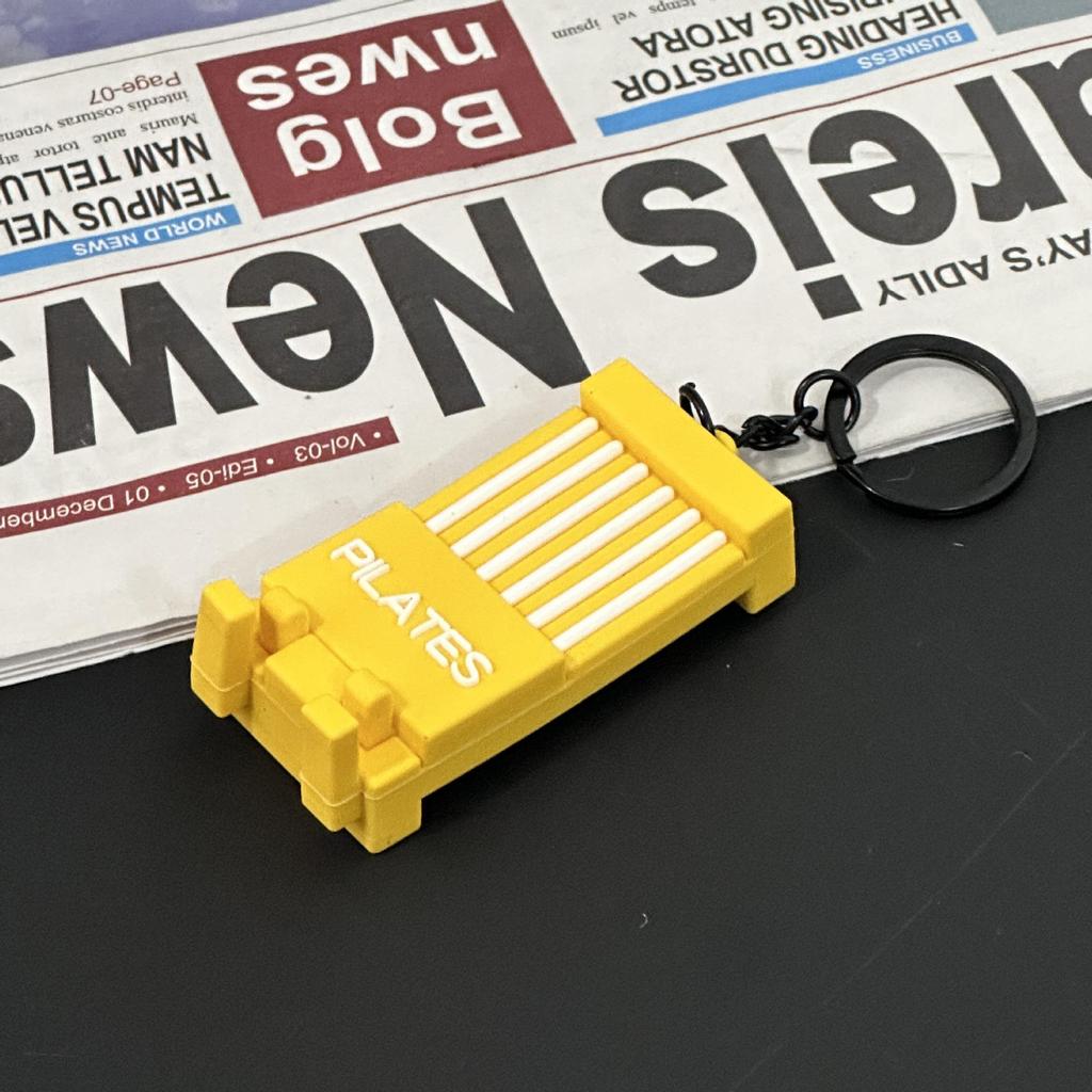 Fitness Series Gummi-Schlüsselanhänger: Hantel- & Kurzhantel-Anhänger für Geschenke