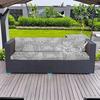 Rutschfeste Outdoor-Sofa-Kissenbezüge mit tropischem Druck, Möbelschutz, Ersatz für einzelne Sitzkissen