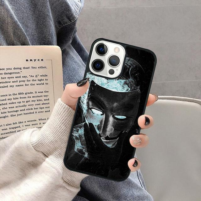 Hacker Anonymous Phone Case Cover for Apple 13 14 11 12 Pro Max Plus  coque fundas Shell
