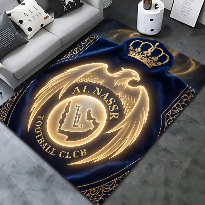 Al-Nassr FC Carpet Rug for Living Room Bedroom Home Sofa Decoration,Kids play Non-slip Floor Mat
